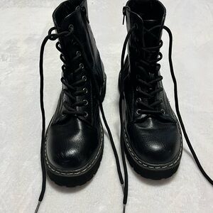 Sincerely Jules Black Combat Boots